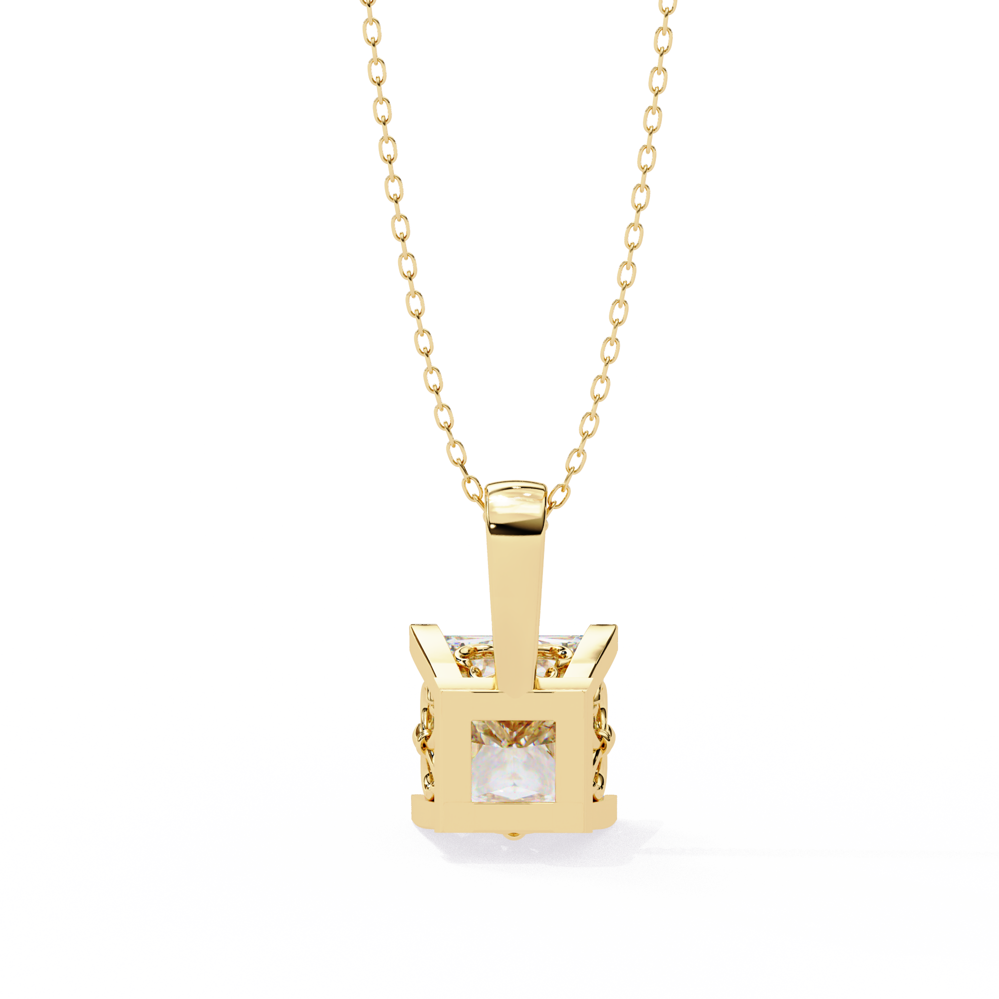 Princess Cut Diamond Pendant