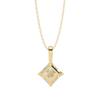 Square Solitaire Pendant
