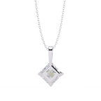 Square Solitaire Pendant