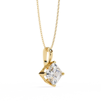 Square Solitaire Pendant
