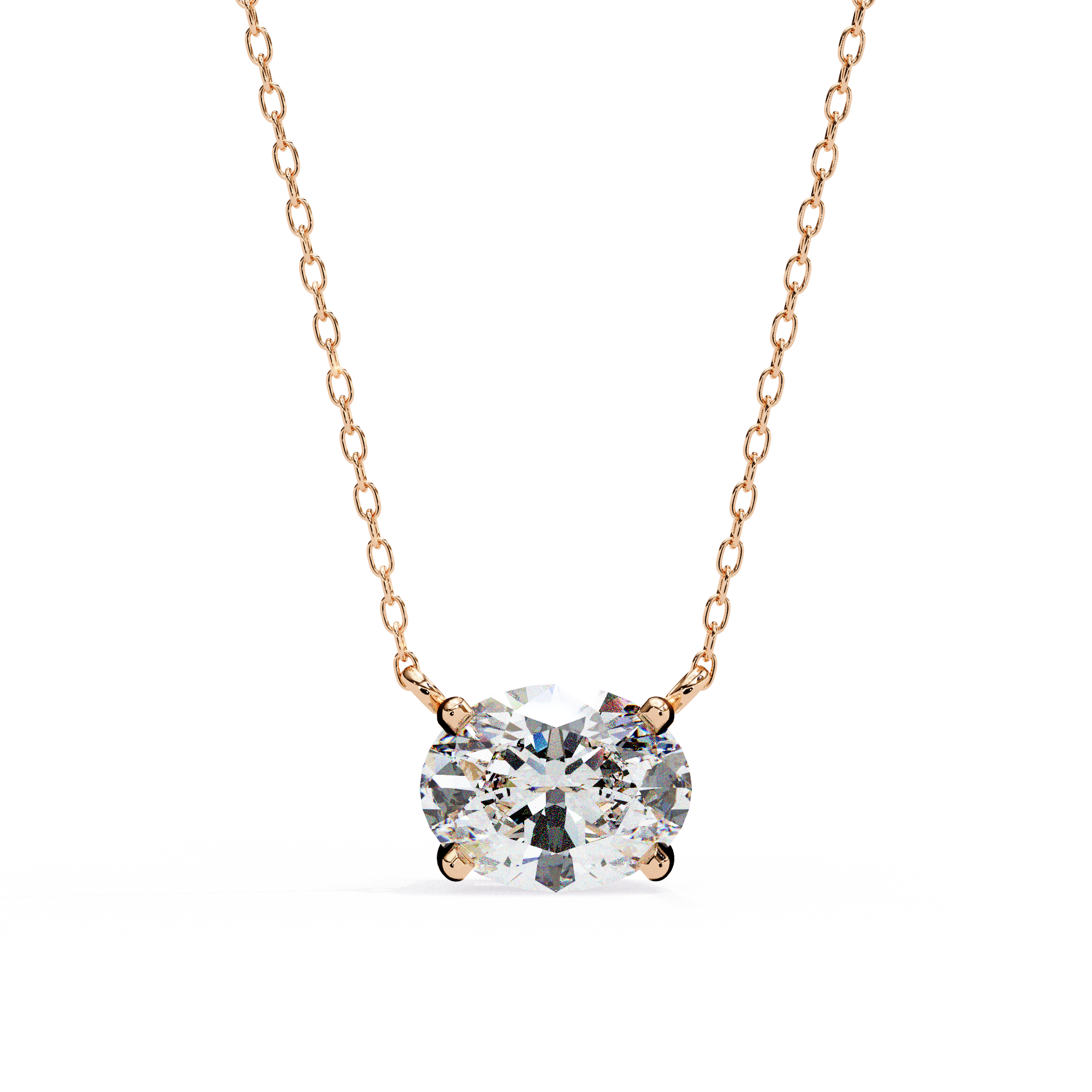 Horizontal Oval Pendant