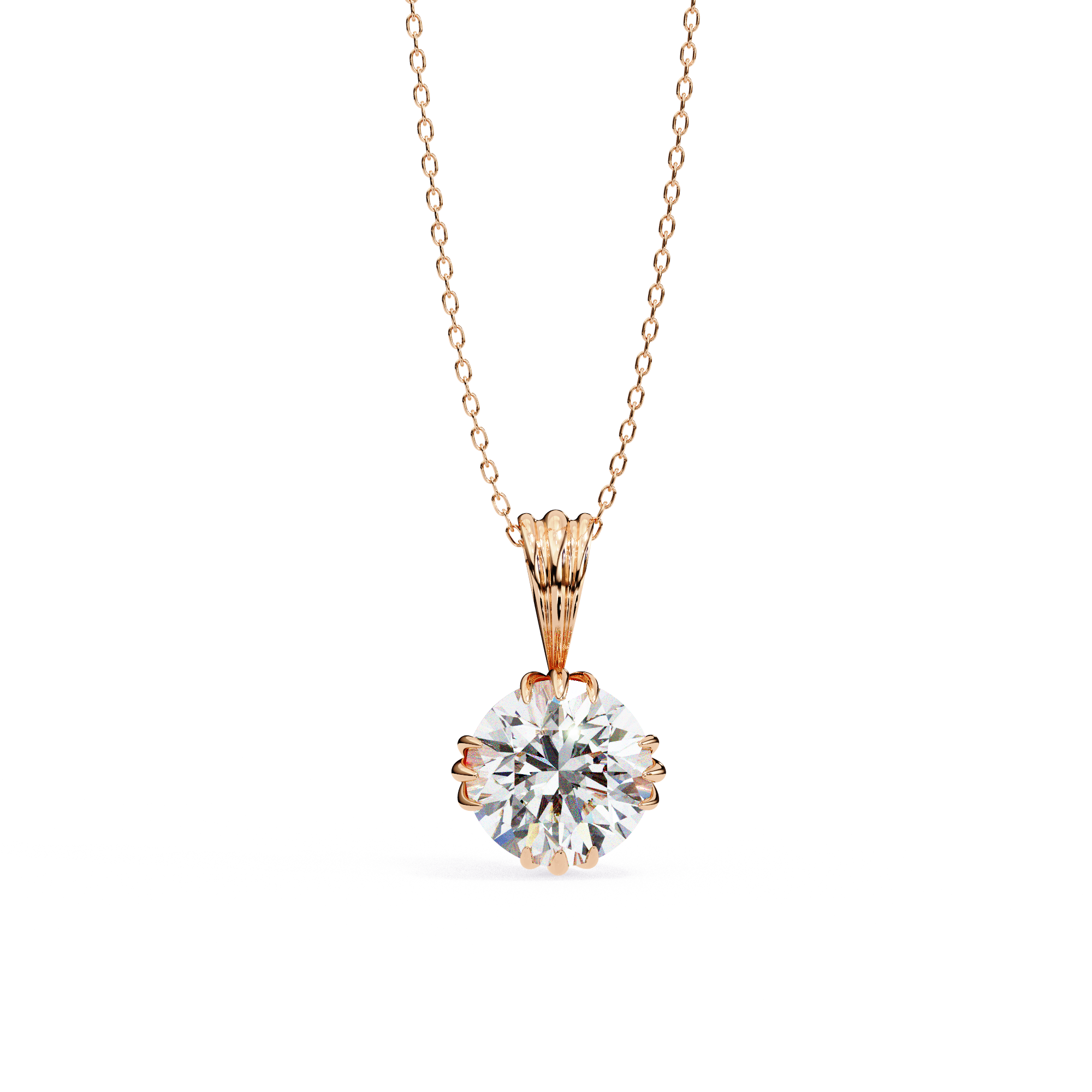 Classic Solitaire Diamond Pendant