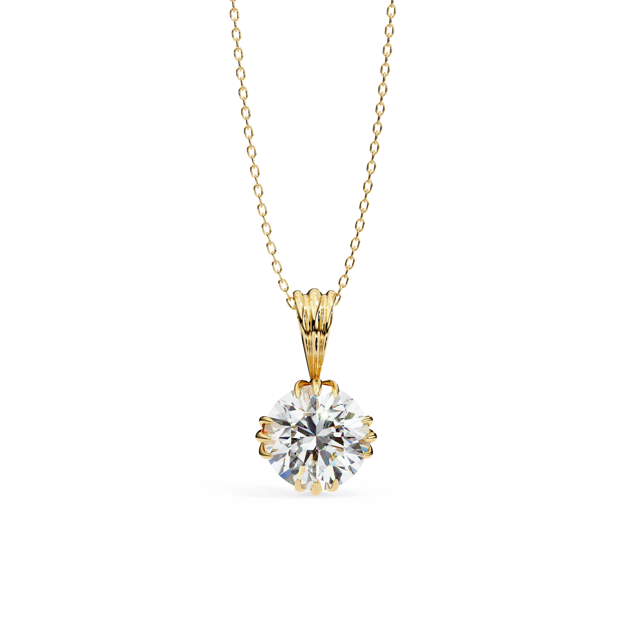 Classic Solitaire Diamond Pendant