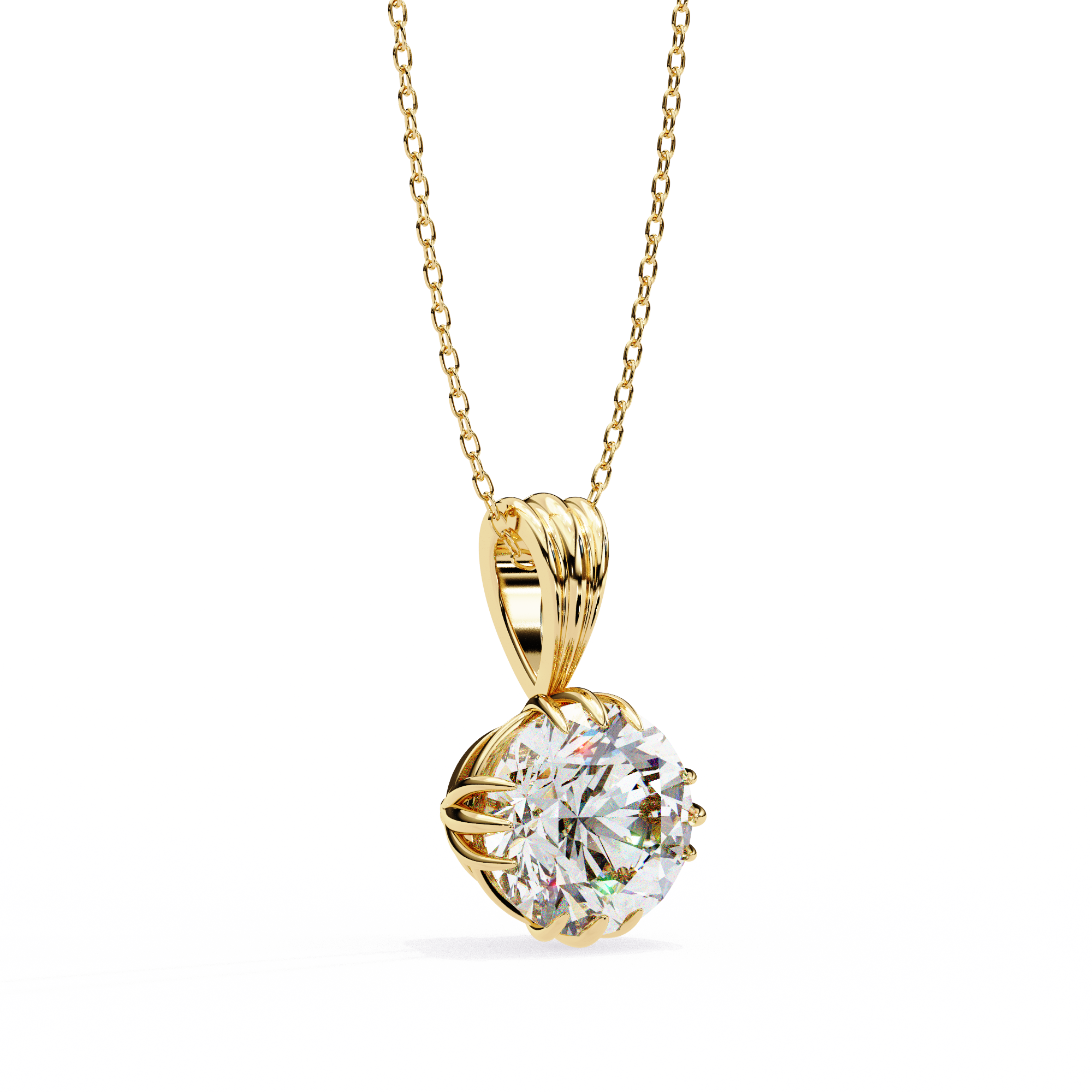 Classic Solitaire Diamond Pendant