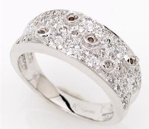 Silver/ Gold/ Rose gold Luxurious White Diamond Ring – A Timeless Sparkling Masterpiece for Elegant Sophistication