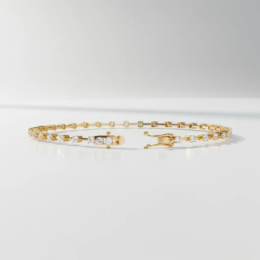 Delicate Diamond Line Bracelet