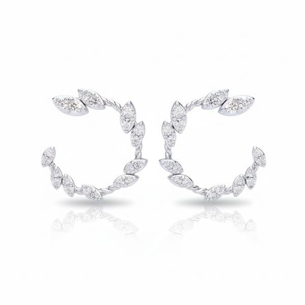 Eternal Bloom Earrings – Everlasting Radiance & Floral Majesty