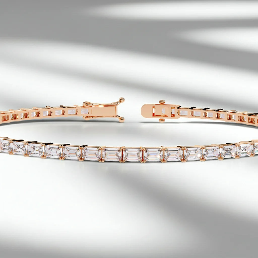 Baguette Line Diamond Bracelet
