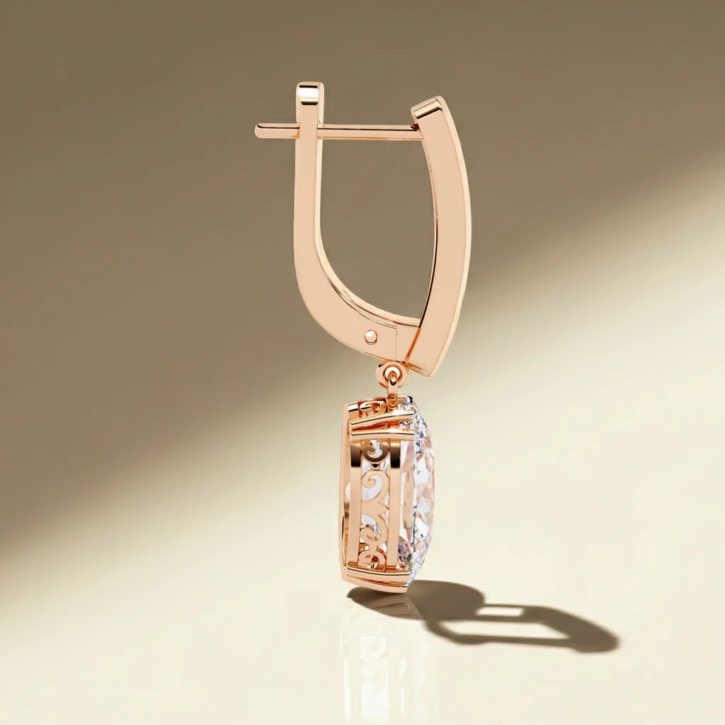 Aurora Oval Drop Earrings