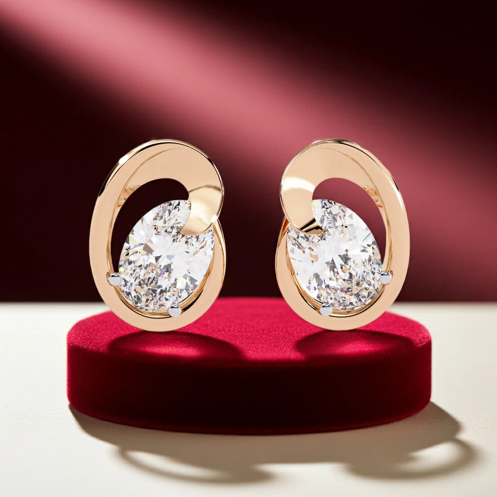 Celestial Oval Earrings