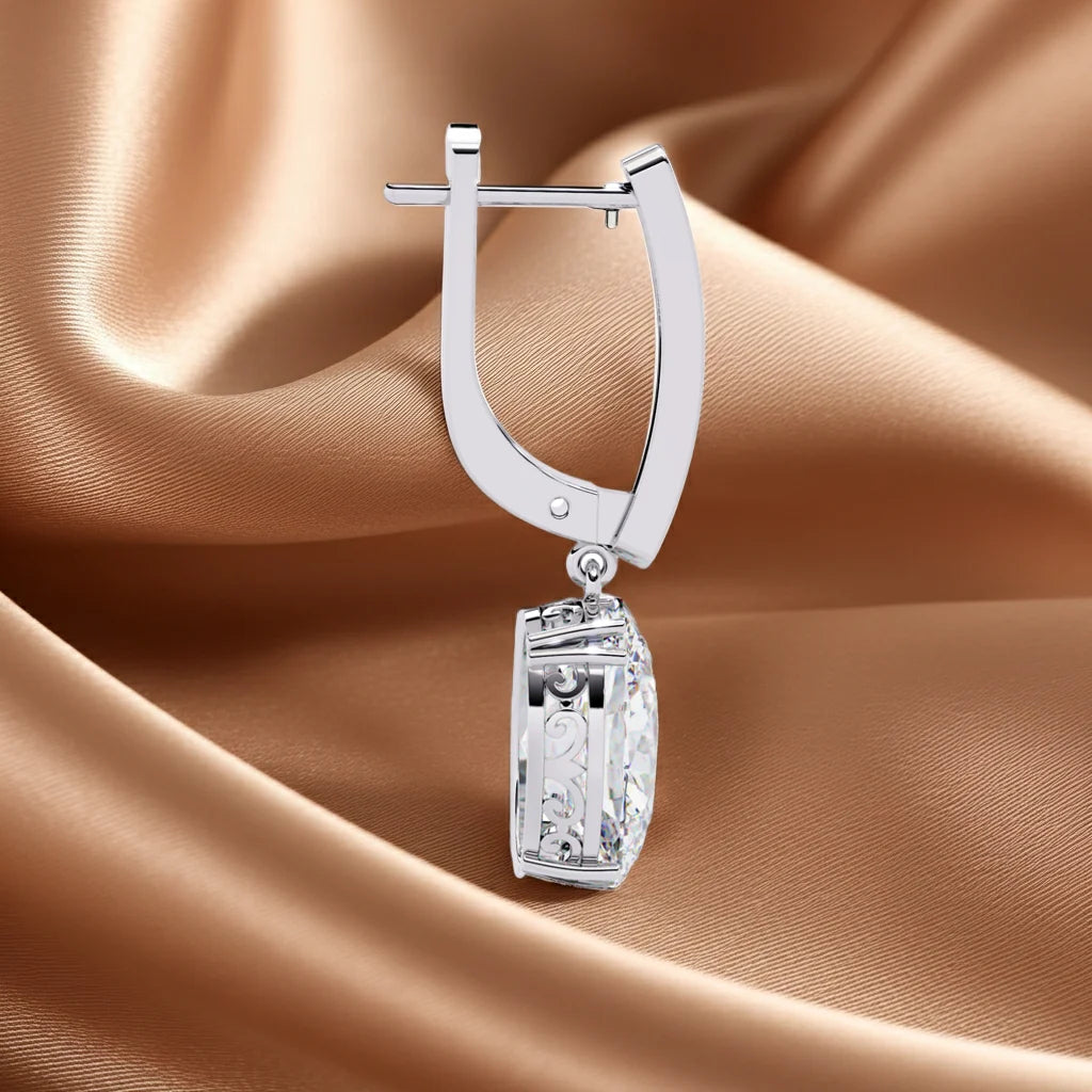 Aurora Oval Drop Earrings