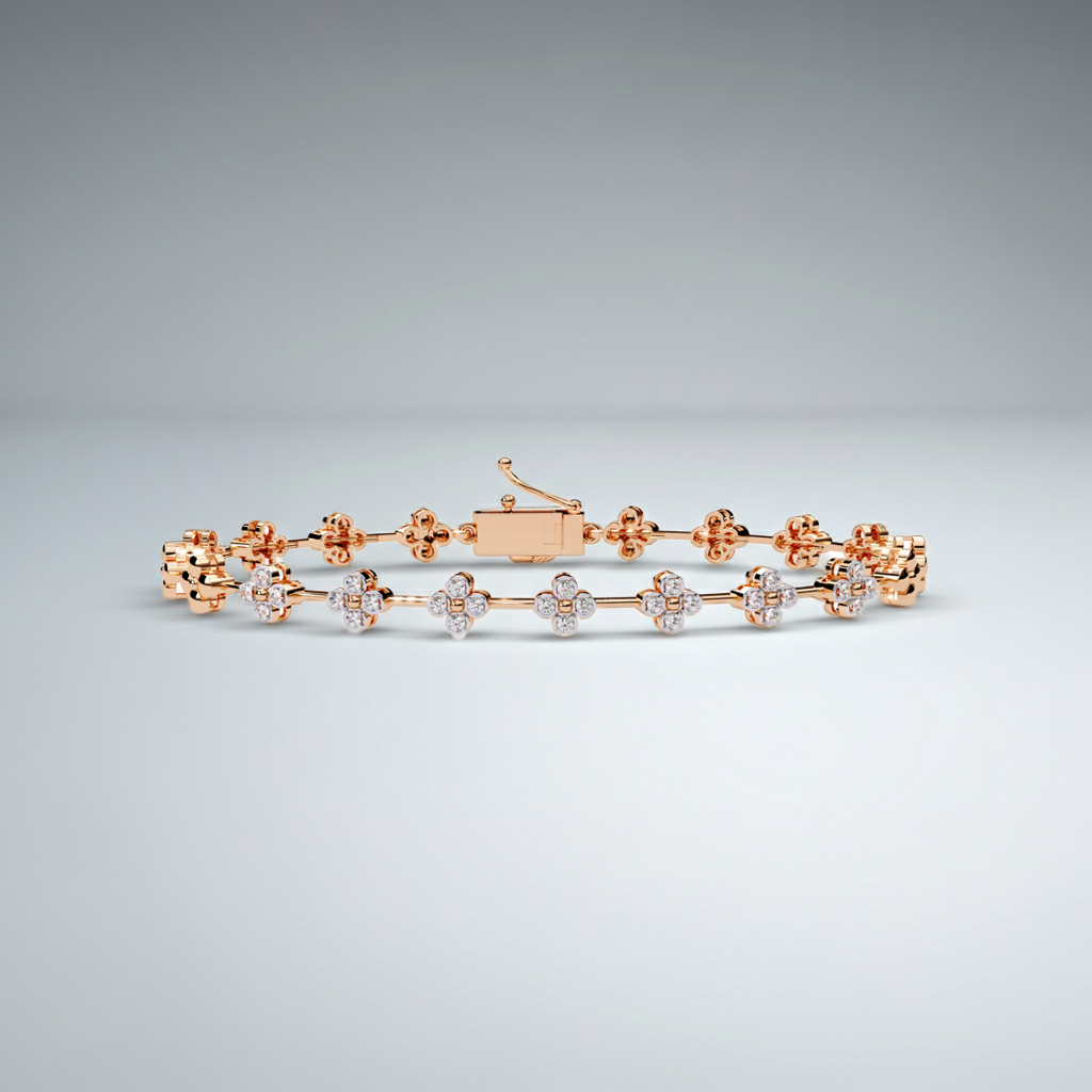 Floral Diamond Bracelet