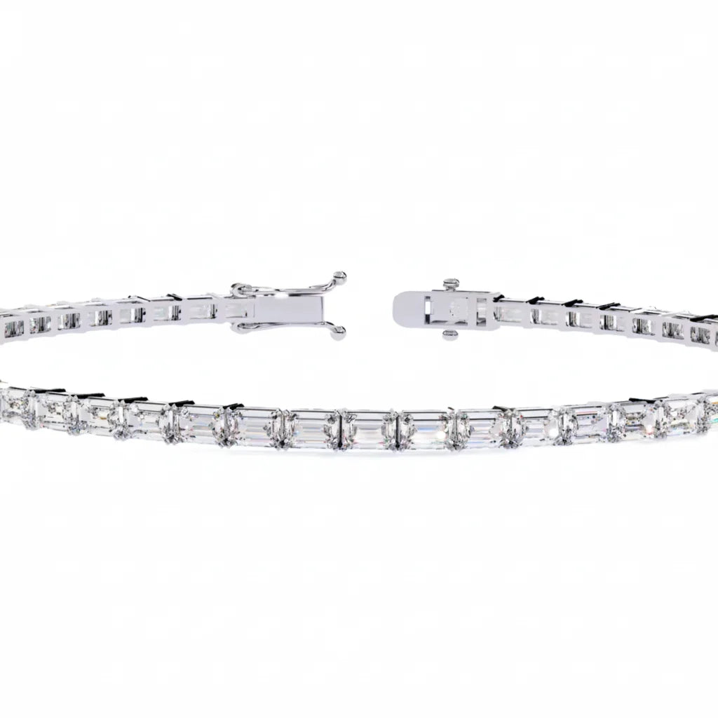 Baguette Line Diamond Bracelet