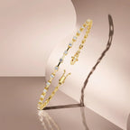 Delicate Diamond Line Bracelet