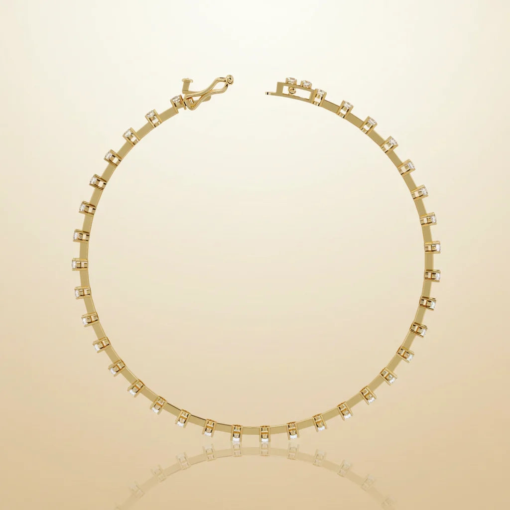 Delicate Diamond Line Bracelet