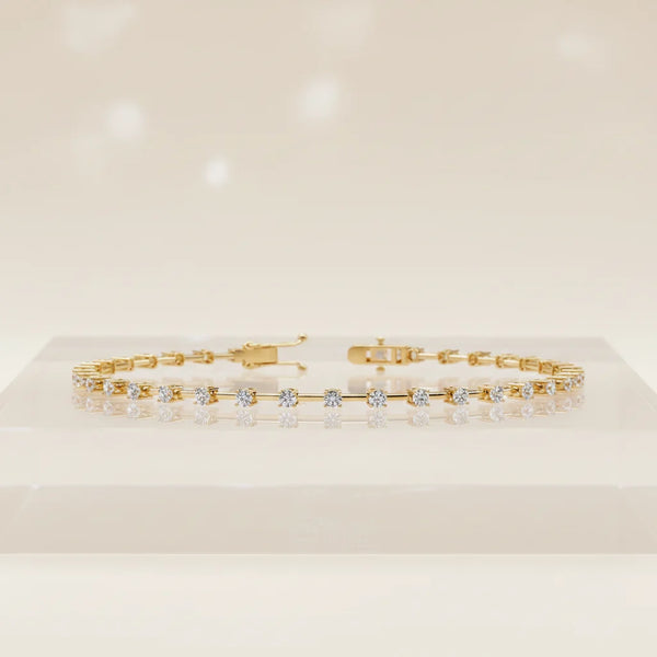 Delicate Diamond Line Bracelet