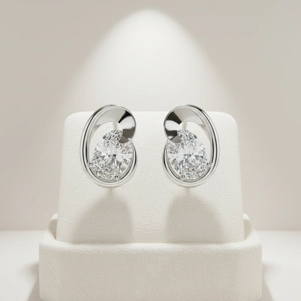 Celestial Oval Earrings