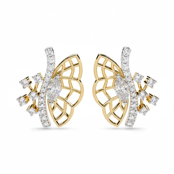 Butterfly Glow Studs – Whimsical Charm & Brilliant Sparkle