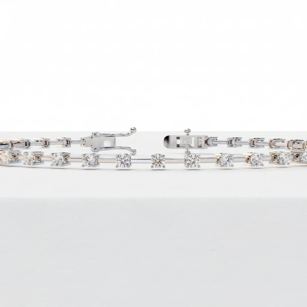 Delicate Diamond Line Bracelet