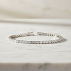 Baguette Line Diamond Bracelet