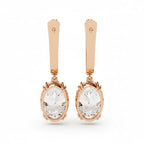 Aurora Oval Drop Earrings