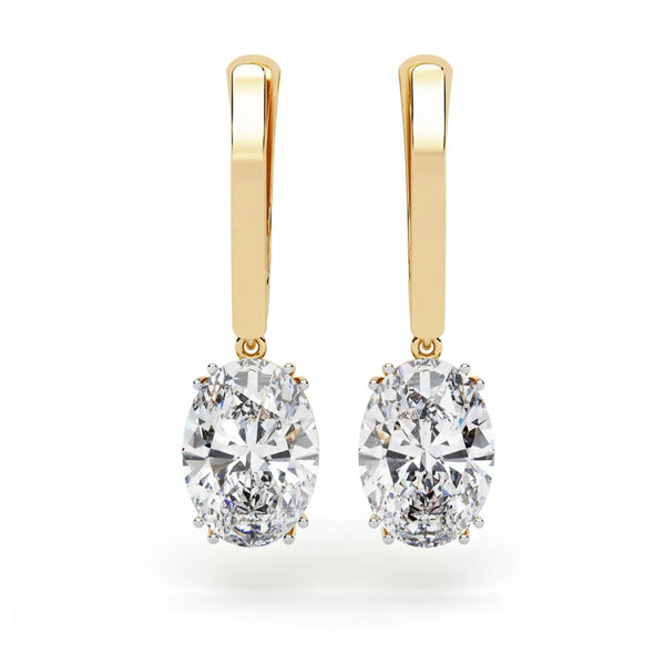 Aurora Oval Drop Earrings