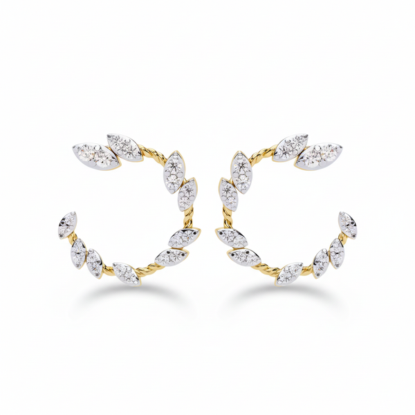 Eternal Bloom Earrings – Everlasting Radiance & Floral Majesty