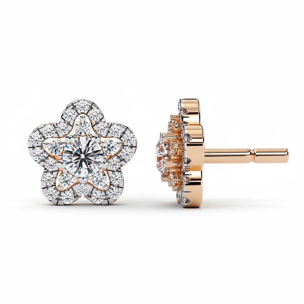 Diamond Petal Elegance – Unmatched Grace & Floral Sophistication