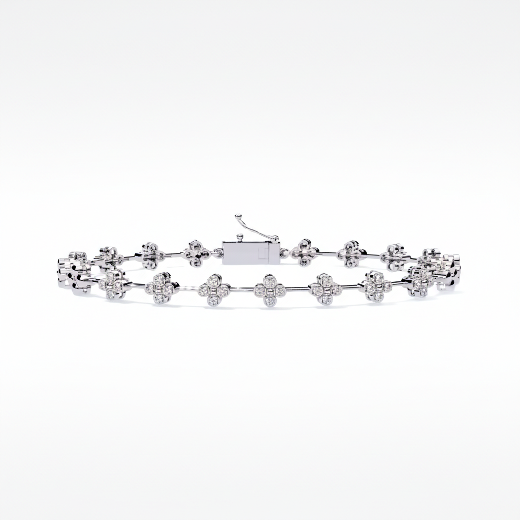 Floral Diamond Bracelet
