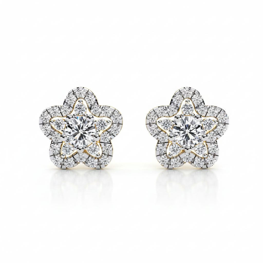 Diamond Petal Elegance – Unmatched Grace & Floral Sophistication