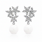 Celestial Pearl Vine Earrings – Ethereal Beauty & Nature-Inspired Luxury