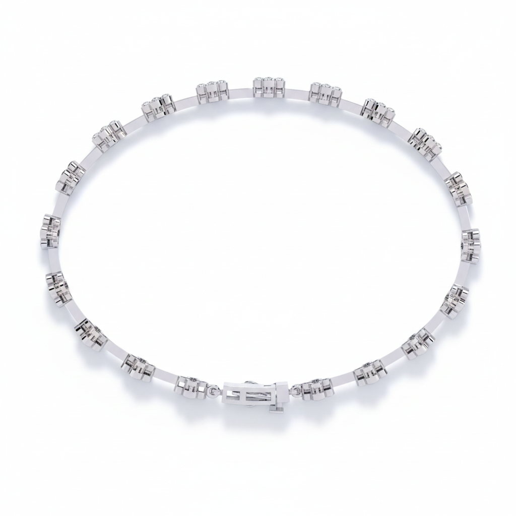 Floral Diamond Bracelet
