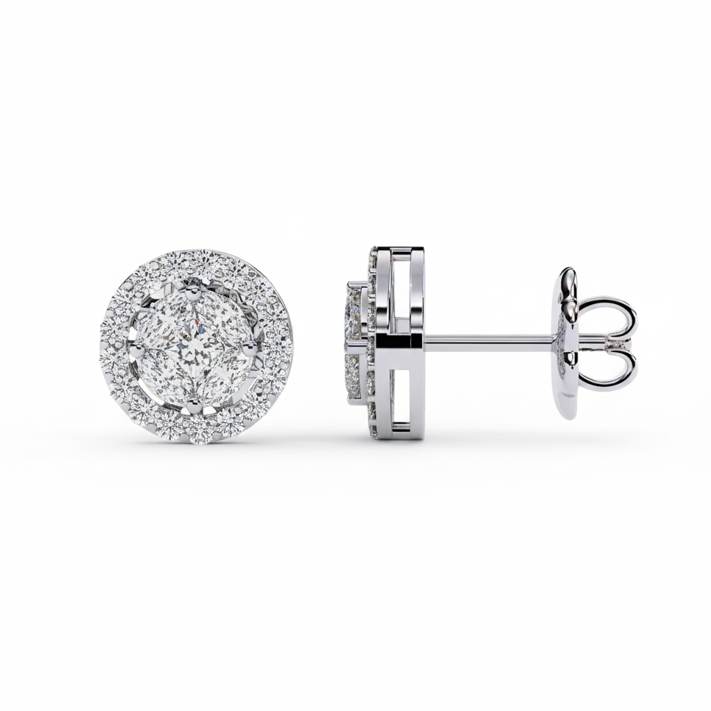 Eleva Circle Studs – Infinite Radiance & Modern Minimalist Luxury