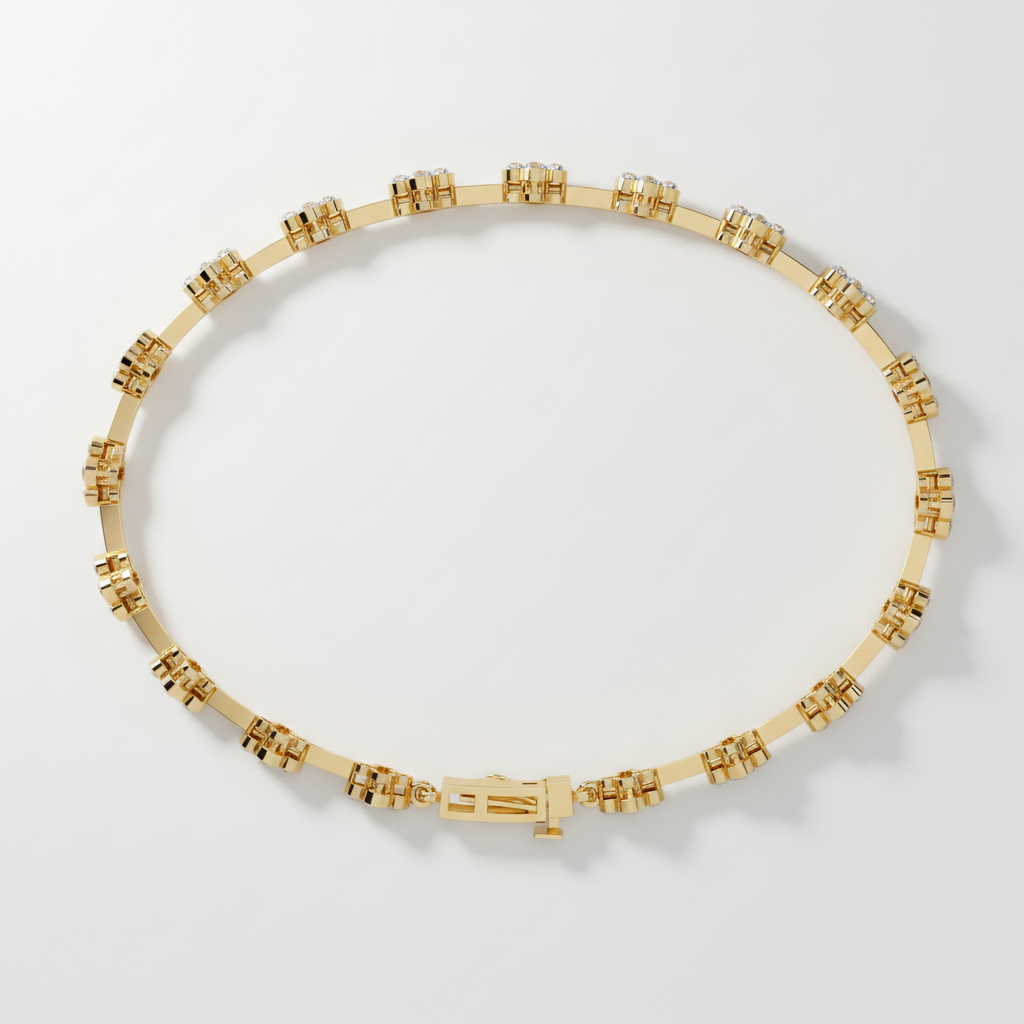 Floral Diamond Bracelet