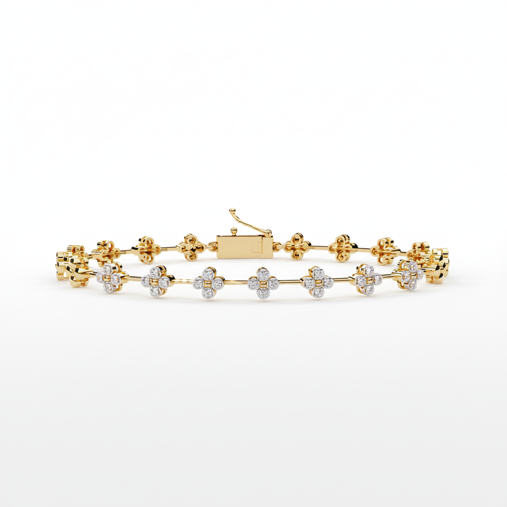 Floral Diamond Bracelet