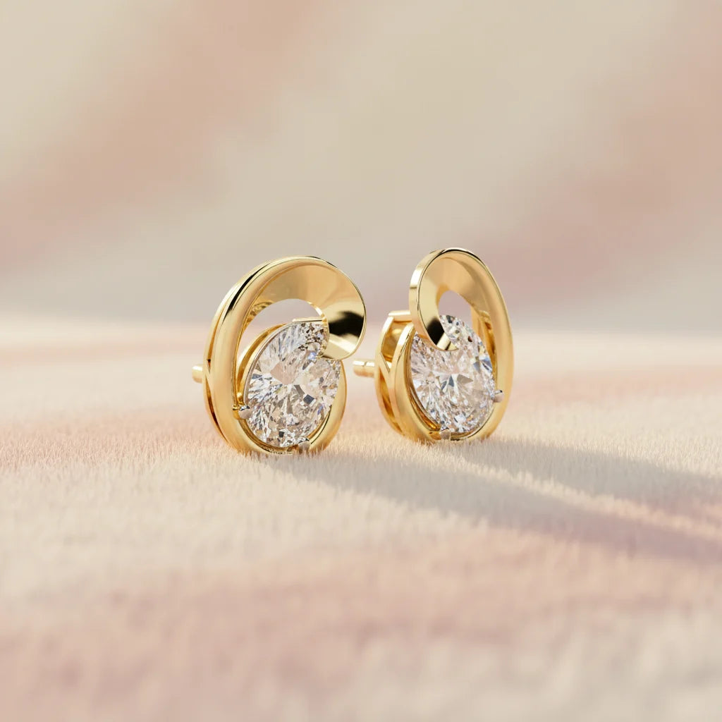 Celestial Oval Earrings