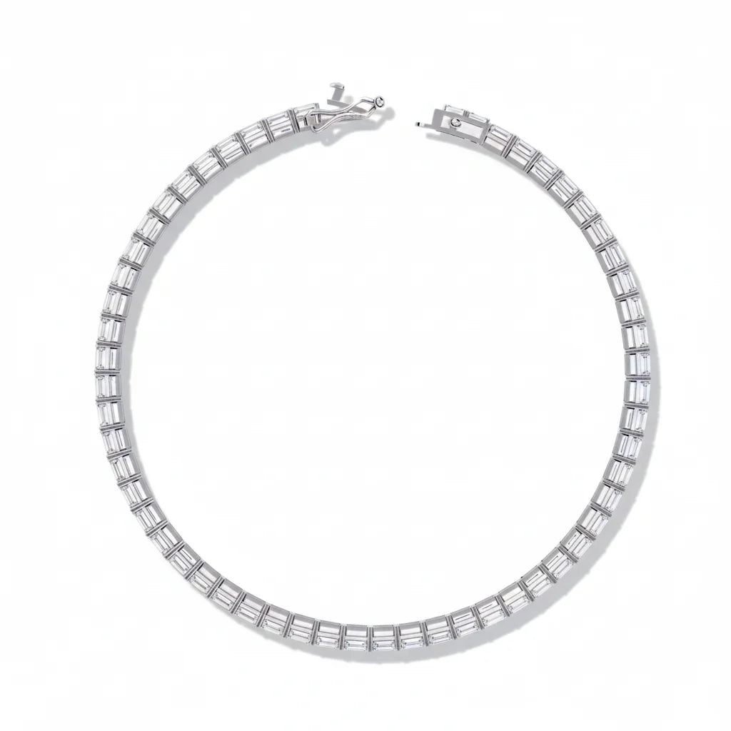 Baguette Line Diamond Bracelet