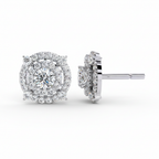 Eternal Sparkle Diamond Halo Earrings