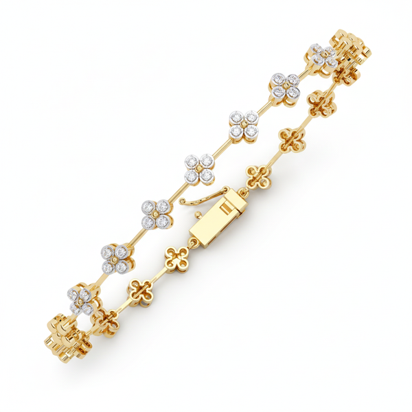 Floral Diamond Bracelet