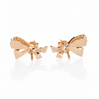 Luxe Bow Diamond Studs – Sophisticated Charm & Timeless Sparkle