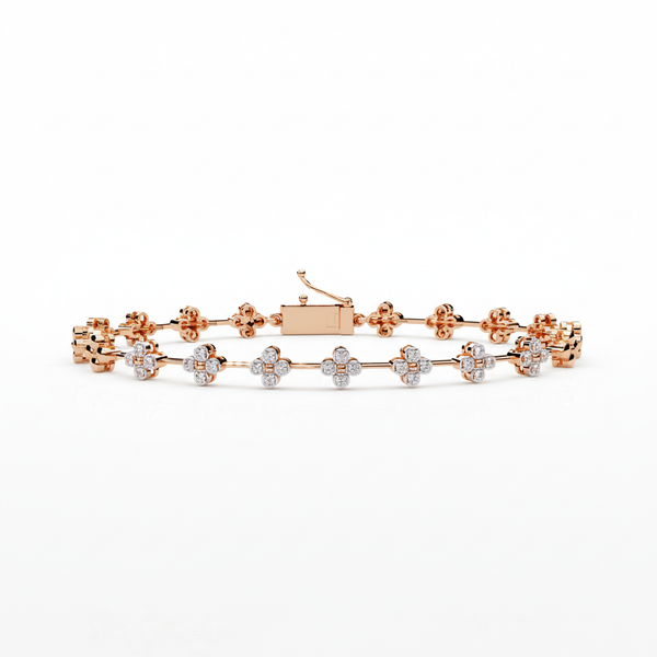 Floral Diamond Bracelet
