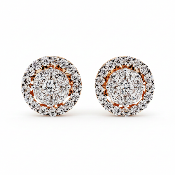 Eleva Circle Studs – Infinite Radiance & Modern Minimalist Luxury
