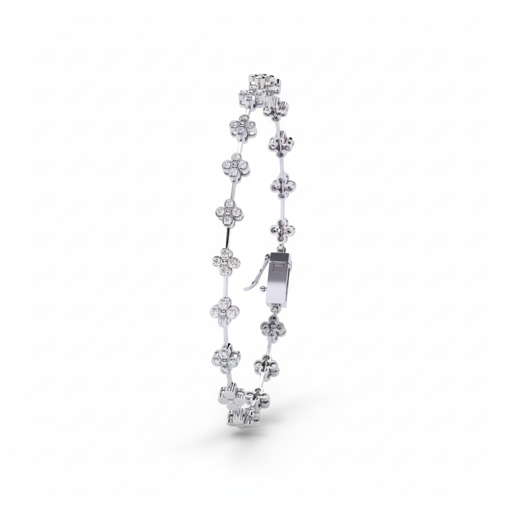 Floral Diamond Bracelet