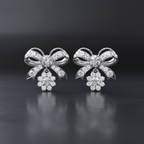 Royal Bow Sparkle Earrings – Playful Elegance & Brilliant Shine