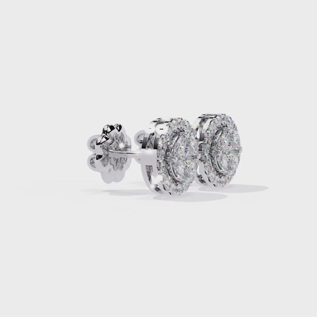 Eleva Circle Studs – Infinite Radiance & Modern Minimalist Luxury